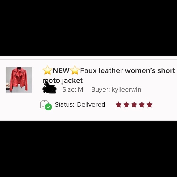 ☘️SALE☘️Vegan leather women’s short moto jacket - Picture 4 of 12